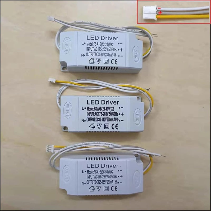 سائق LED 240mA 36 50W SMD PCB إمداد طاقة ضوء السقف 3 ألوان 3 دبوس إضاءة - Image 2